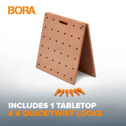 BORA Centipede Table Top - Pair - 20mm Dog Holes - BR-CK22TM