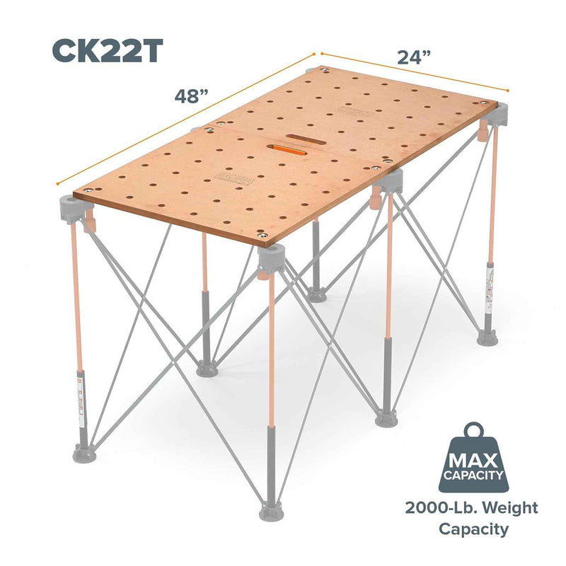 BORA Centipede Table Top - Pair - 20mm Dog Holes - BR-CK22TM