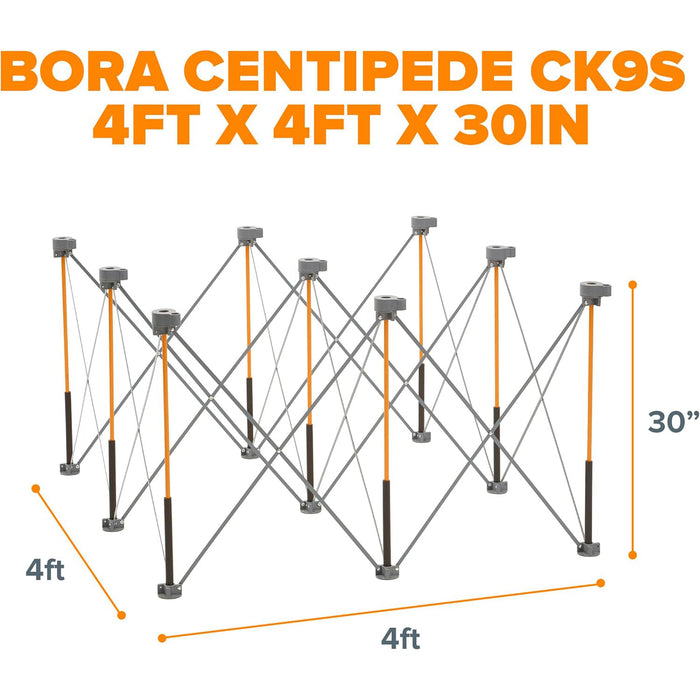 BORA Centipede 1.2m x 1.2m Unit, 4 X-Cups, 4 Clamps, C/S Bag - BR-CK9S