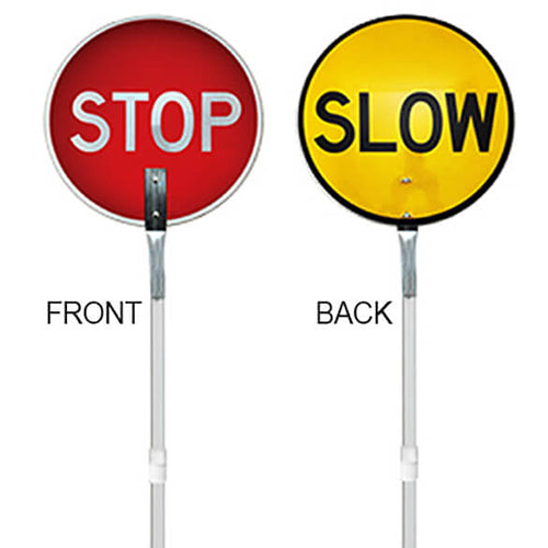Maxisafe Stop-Slow Sign Extendable Aluminium Handle - BSE798