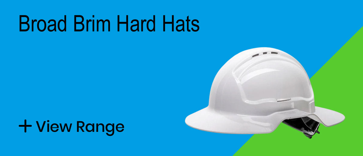 Broad Brim Hard Hats