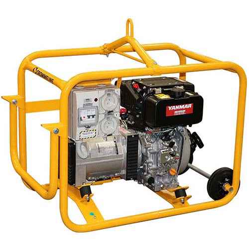 Crommelins Generator 5.5kw Yanmar Diesel Hirepack CG69YDEH