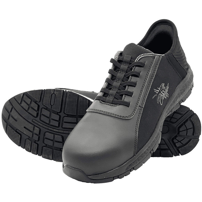 Maxisafe Cougar Black Suede Runner EVA & Rubber Outsole Composite Toe - CHAMPION