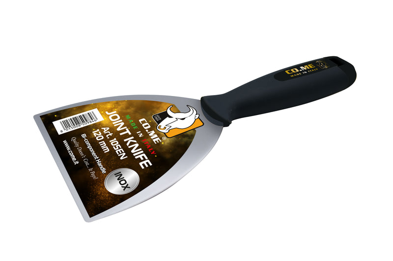 CO.ME Stainless Steel Putty Knife & Filler Scraper Rubber Handle – COME Venetian Plaster Tools