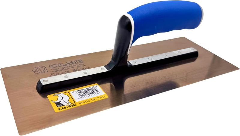 CO.ME Smooth Master Drywall Skimming Trowel Stainless Steel Finishing Trowel