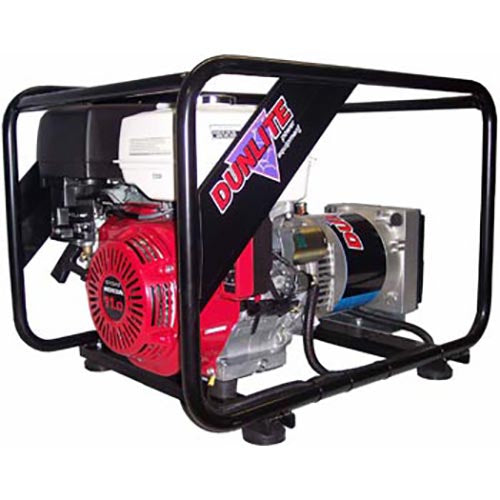 Dunlite Power Equipment 5.8 kVA Honda Powered Generator with E-Start - DGUH5ES-2