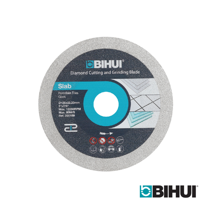 BIHUI 125mm Diamond Cutting & Grinding Blade 22.23mm Bore - DPG125