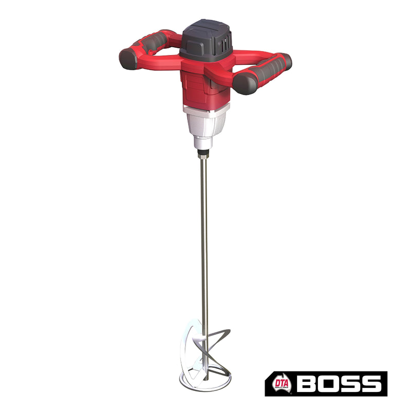 DTA 1600 Watt Mixer Soft Start Ergonomic Handle Inc Paddle DM1600 - Betontools Australia