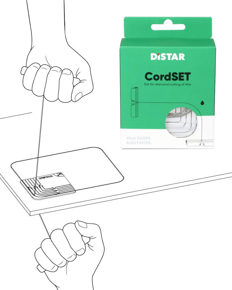 Distar Cord SET – Diamond Wire Cord Radius Cutting Kit for Porcelain Tile - 71419034039