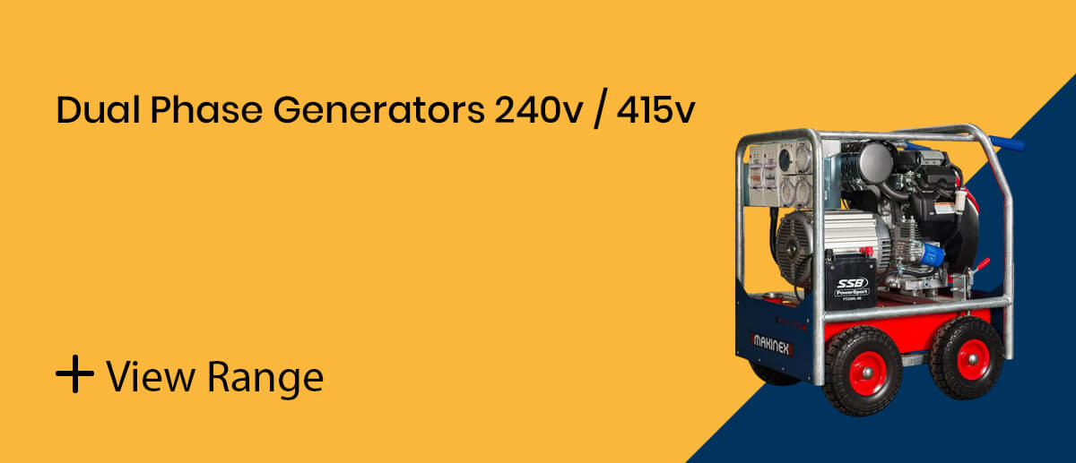 Dual Phase Generators 240v / 415v