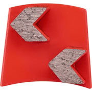 Thor Tools 18 Grit Fast Change Double Arrow Segments - Medium Bond FCAM-2-18 - Betontools Australia