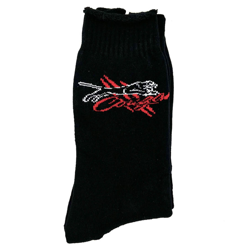 Maxisafe Cotton Terry Towel Socks - Black - FCS854