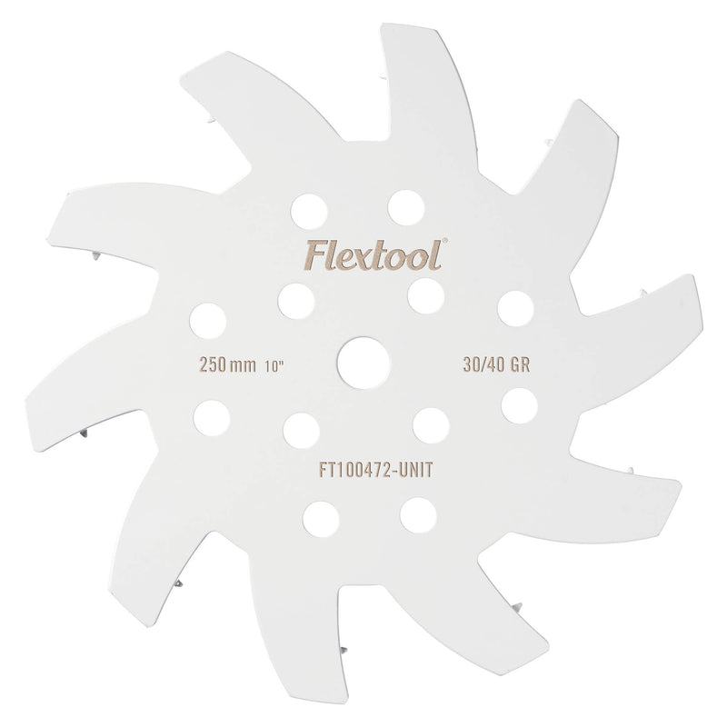 Flextool BladeTec 250mm (10") 30/40G General Purpose Soft Bond Diamond Concrete Grinding Plate