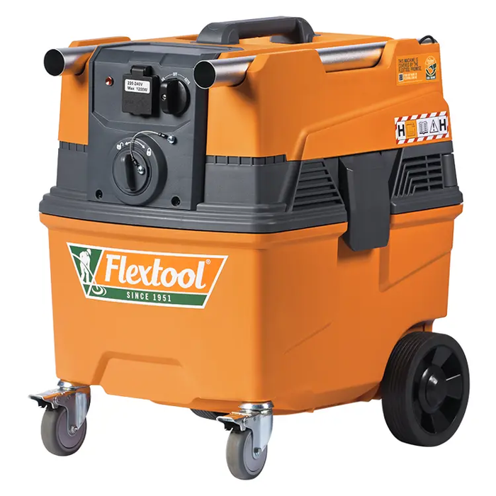 Flextool FDC-1A1P 1200W Automatic Auto-pulsing H-Class HEPA Dust Extractor - FT100500-UNIT