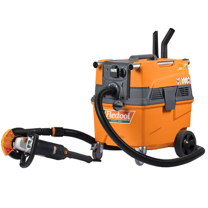 Flextool FDC-1A1P 1200W Automatic Auto-pulsing H-Class HEPA Dust Extractor - FT100500-UNIT