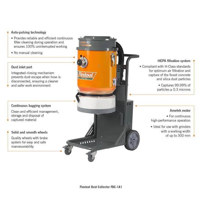 Flextool Automatic H-Class HEPA Dust Collector FDC-1A1 - FT101804-UNIT