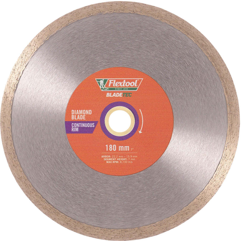 Flextool 180/7 Continuois Rim Diamond Blade - FT102321-UNIT