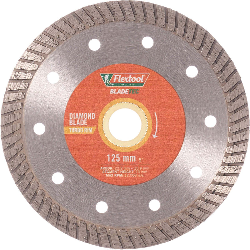 Flextool 125/5 Turbo Rim BladeTec Diamond Blade - FT102325-UNIT