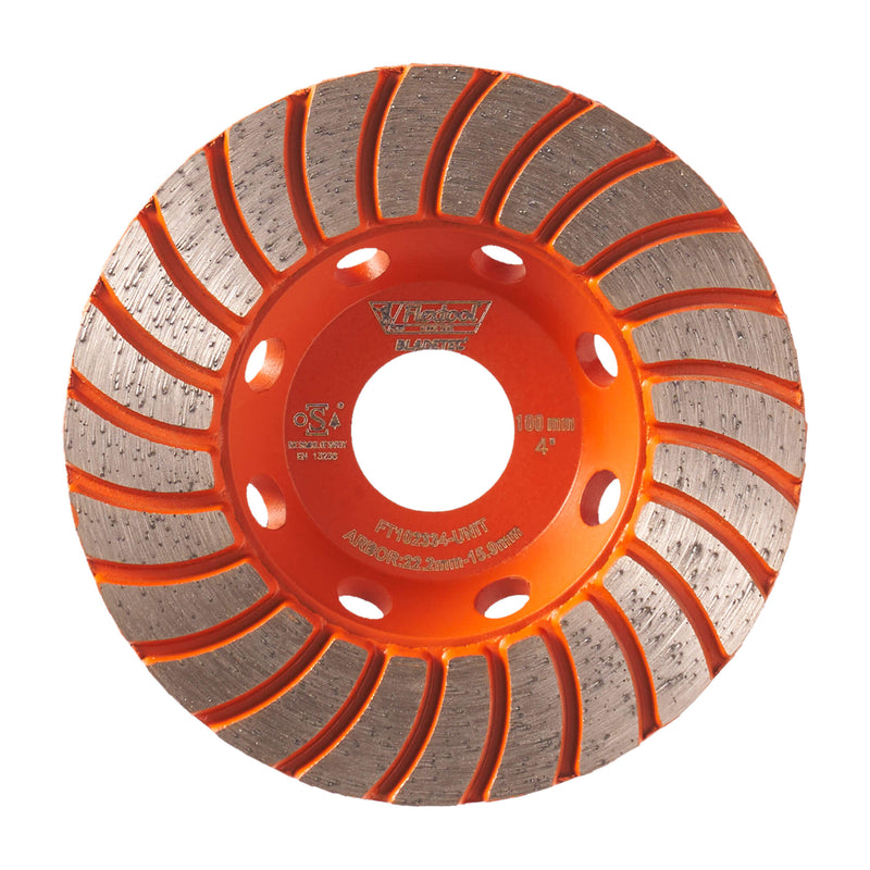 Flextool 100mm BladeTec Diamond Cup Wheel Turbo Segment (Course) - FT102334-UNIT