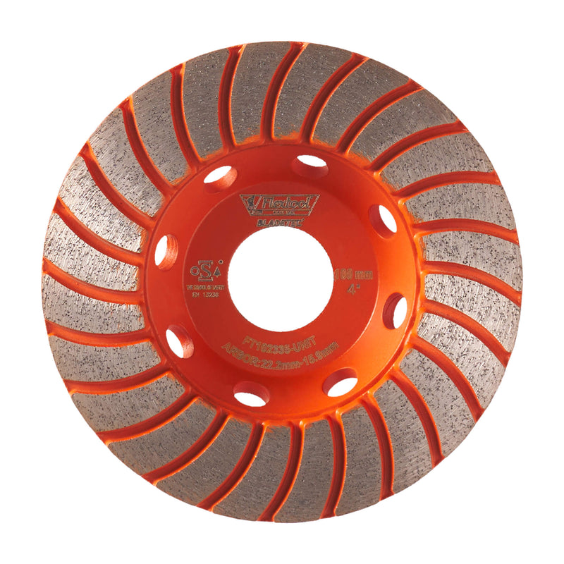 Flextool 100mm BladeTec Diamond Cup Wheel Turbo Segment (Fine) - FT102335-UNIT