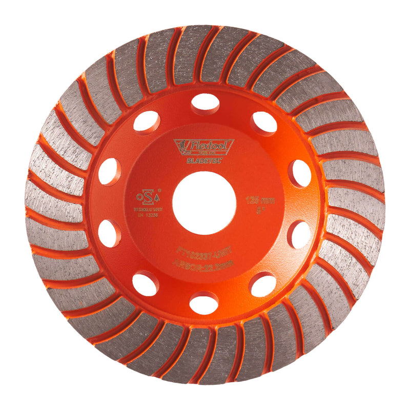 Flextool 125mm BladeTec Diamond Cup Wheel Turbo Segment (Fine) - FT102337-UNIT