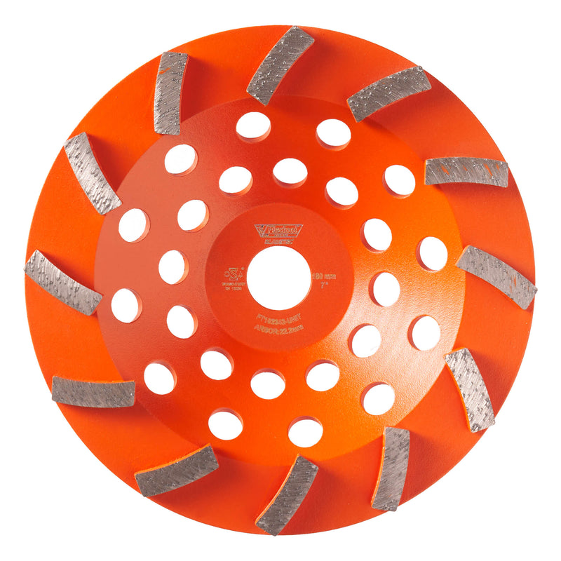 Flextool 180mm BladeTec Diamond Cup Wheel - Spiral Segment - FT102342-UNIT