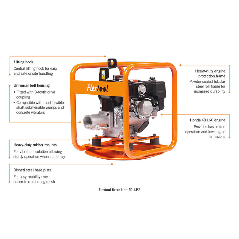 Flextool Drive Unit Petrol 5.5hp Super FDU-P2 FT201798-UNIT