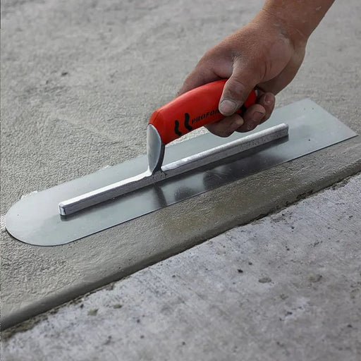 Kraft Tool Co Rounded Trowel Carbon Steel - ProForm Handle 16 x 4 inch