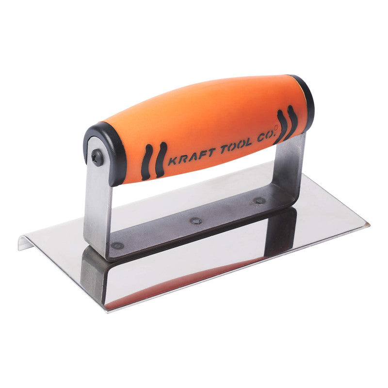 Kraft Tool Co Concrete Edger Stainless Steel 150mm x 75mm x 6mm - ProForm Handle - FT4K0045-UNIT - CF163PF