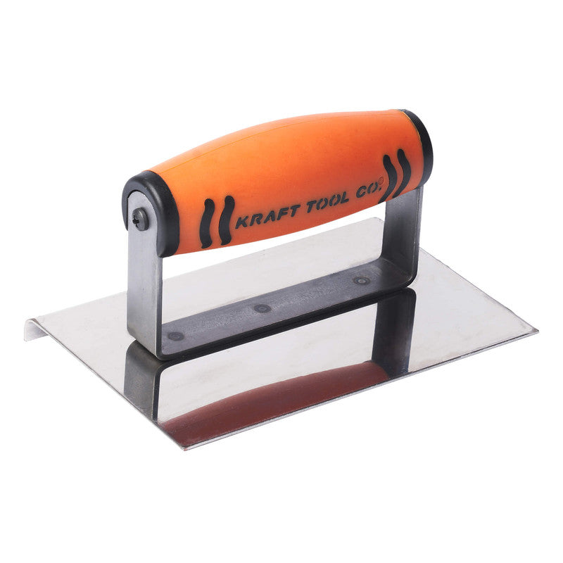 Kraft Tool Co Concrete Edger Stainless Steel 150mm x 100mm x 6mm - ProForm Handle - FT4K0047-UNIT - CF172PF