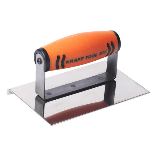 Kraft Tool Co Concrete Edger Stainless Steel 150mm x 100mm x 6mm - ProForm Handle - FT4K0047-UNIT - CF172PF
