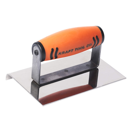 Kraft Tool Co Concrete Edger Stainless Steel 150mm x 100mm x 9.5mm - ProForm Handle - FT4K0048-UNIT - CF173PF