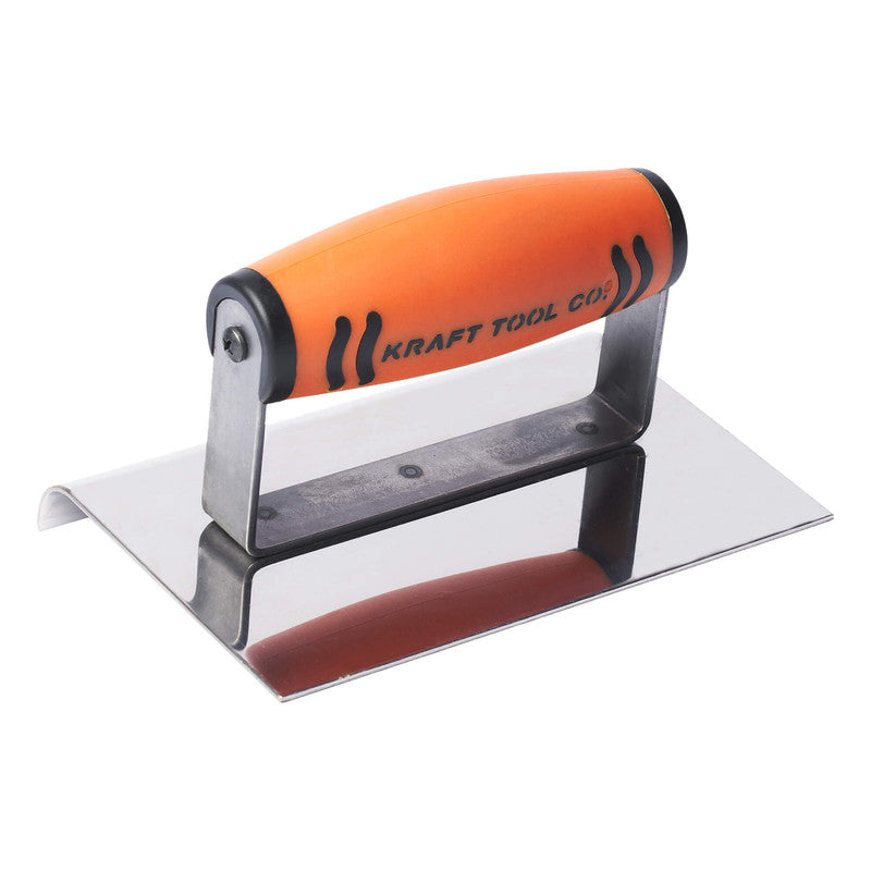 Kraft Tool Co Concrete Edger Stainless Steel 150mm x 100mm x 12.5mm - ProForm Handle - FT4K0049-UNIT - CF165PF