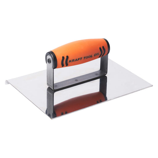 Kraft Tool Co Concrete Edger Stainless Steel 200mm x 150mm x 6mm - ProForm Handle - FT4K0050-UNIT - CF101PF