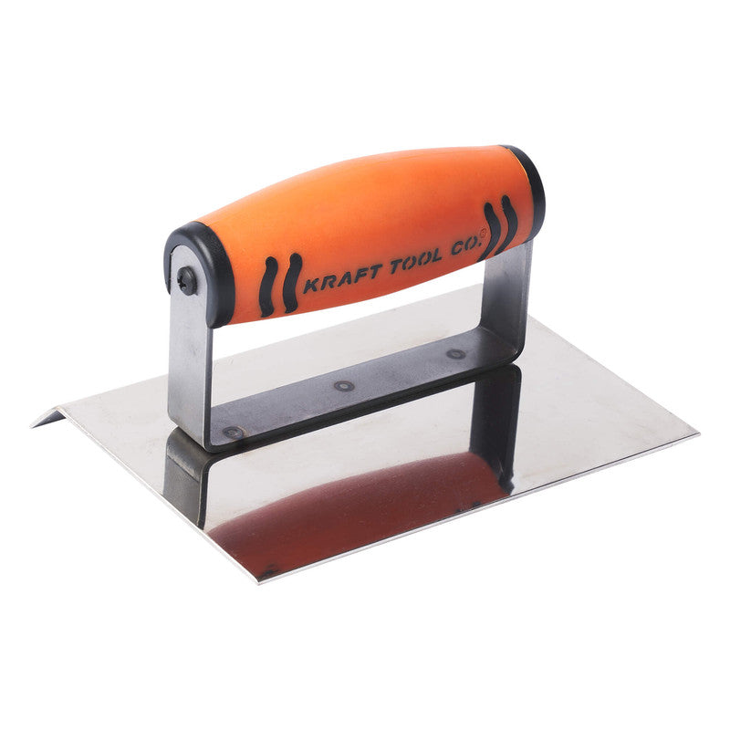 Kraft Tool Co 45 Degree Bevel Edger Stainless Steel 150mm x 120mm - ProForm Handle - FT4K0056-UNIT - CF192PF