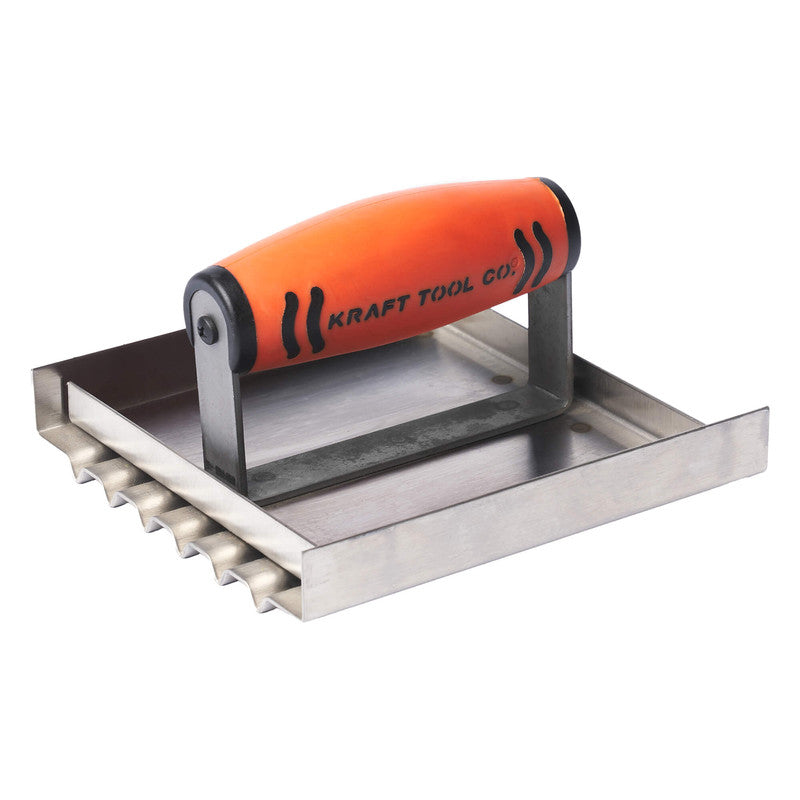 Kraft Tool Co Safety Groover Stainless Steel 150mm x 140mm - ProForm Handle - FT4K0057-UNIT - CF1131PF