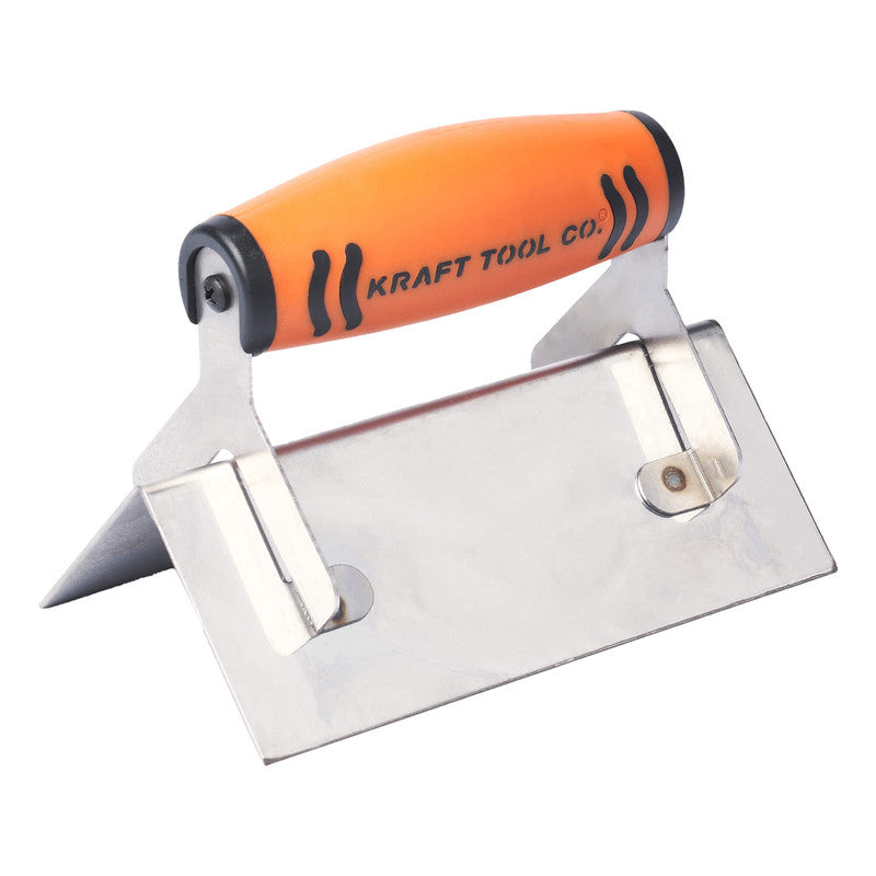 Kraft Tool Co Outside Corner Step Tool Stainless Steel 150mm x 65mm x 90 Degree  - ProForm Handle - FT4K0061-UNIT - CF121PF