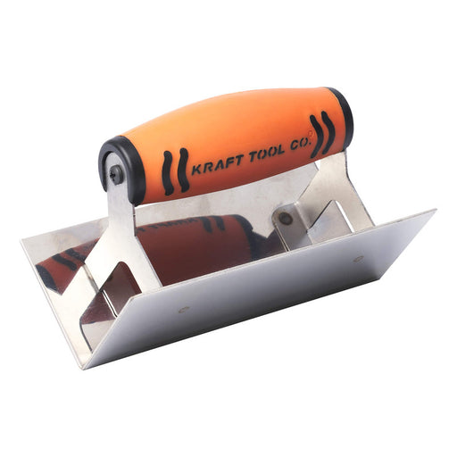 Kraft Tool Co Outside Corner Step Tool Stainless Steel 150mm x 65mm x 90 Degree  - ProForm Handle - FT4K0063-UNIT - CF122PF