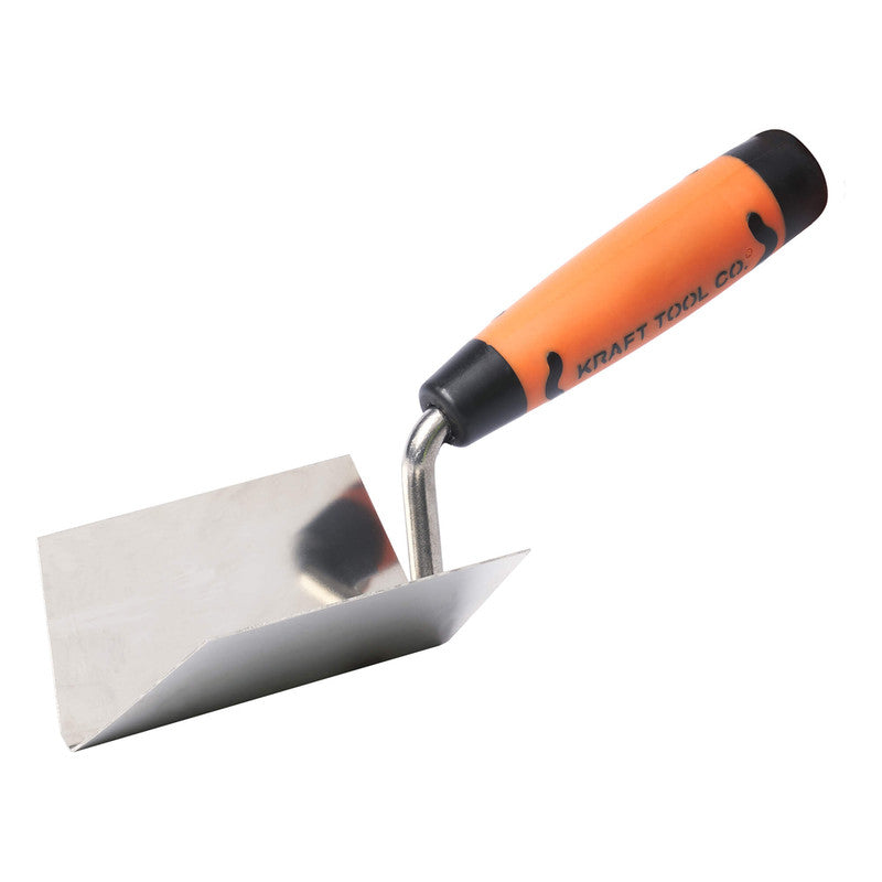 Kraft Tool Co Inside Corner Trowel Stainless Steel 100mm x 50mm - ProForm Handle - FT4K0065-UNITPL584PF