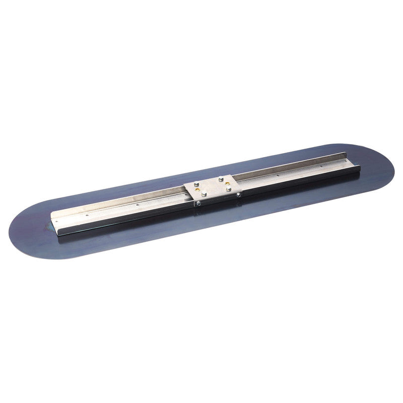 Kraft Tool Co Big D Blue Steel Bull Float Round End 48 x 12 inch - Blade only