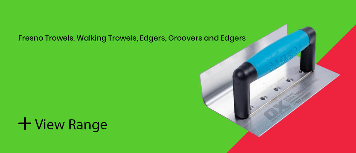 Fresno Trowels, Walking Trowels, Edgers, Groovers and Edgers