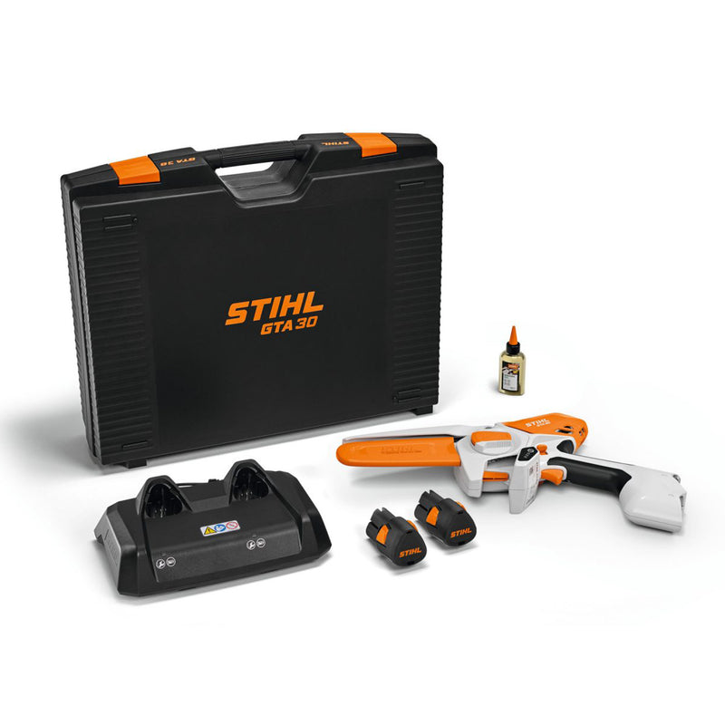 STIHL GTA30 Battery Pruner with 2x AS2 Battery and AL 5-2 Charger in Case GA050116915