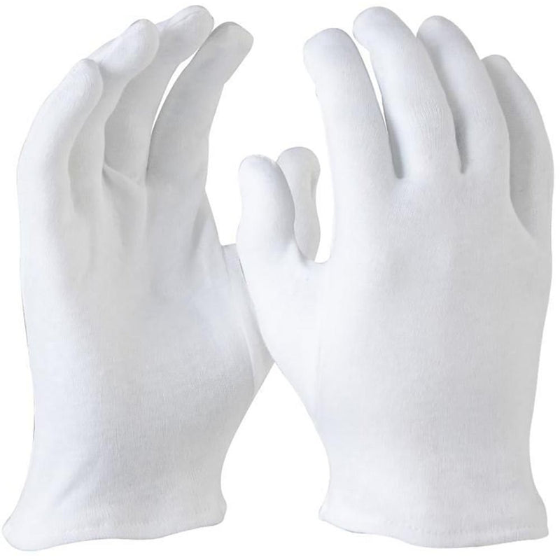 Maxisafe Cotton Interlock  Hemmed Cuff Mens Gloves GCI100-L