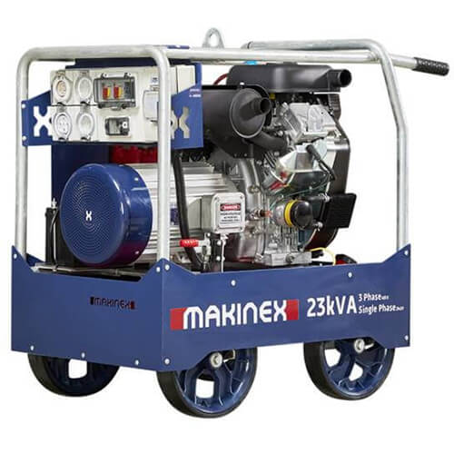 Makinex 18.5kW 23kVA 3-Phase Petrol Generator GEN-23P-AU - Betontools Australia