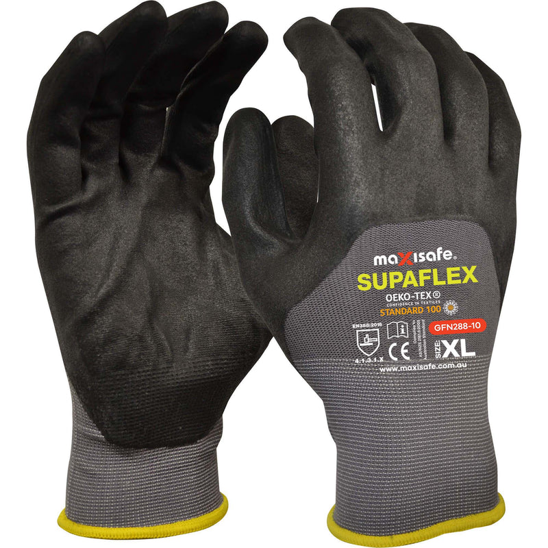 Maxisafe Supaflex 3/4 Coated Synthetic Synthetic Coated Gloves