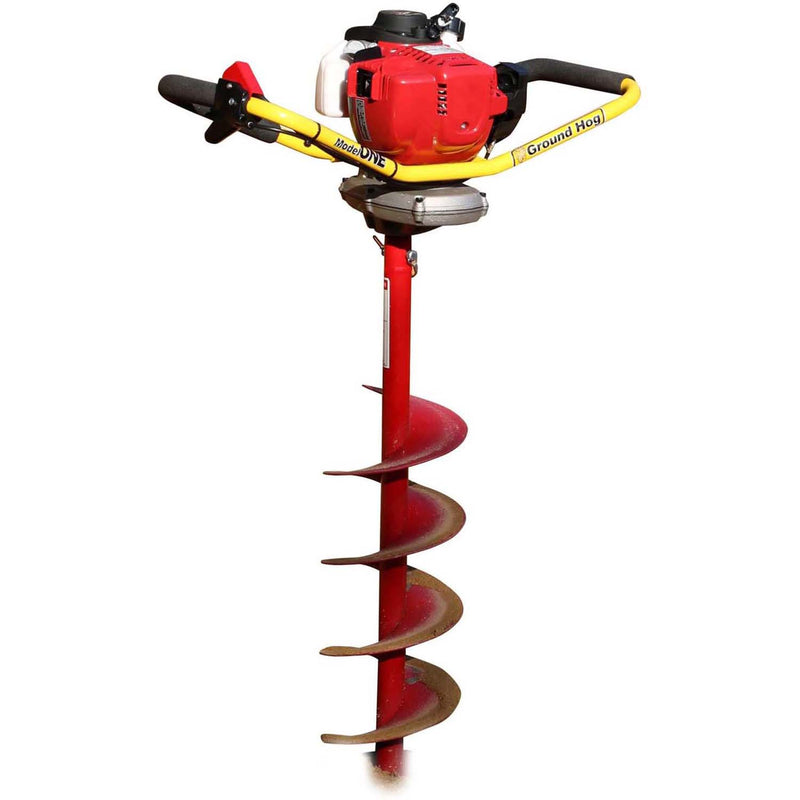 Crommelins Honda Powered Groundhog One Person Post Hole Digger GHM1H - Betontools Australia