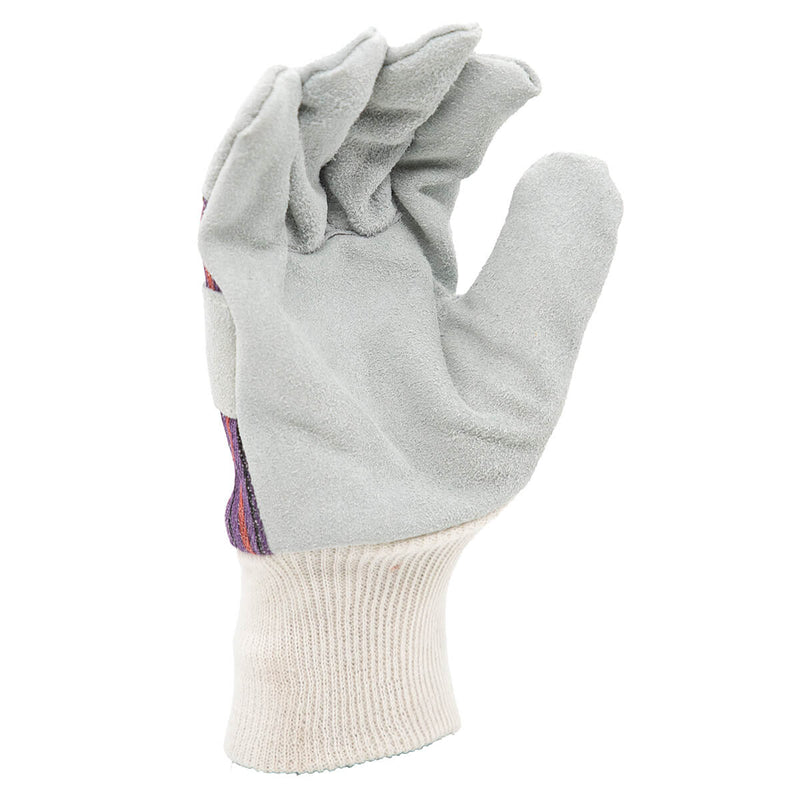 Maxisafe Candy Stripe Leather Glove With Knitted Wrist