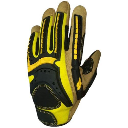 Maxisafe G-Force C5 Mechanics Tuff Oiler Glove with Leather Palm