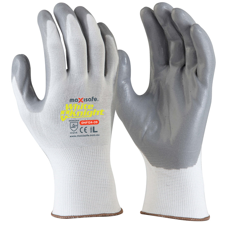Maxisafe White Knight Synthetic Coated Gloves