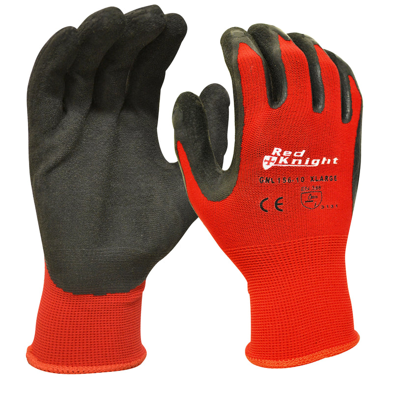 Maxisafe Red Knight Gripmaster Synthetic Coated Gloves